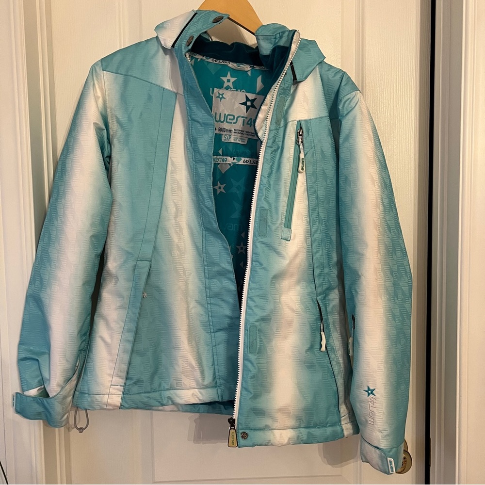 Blue ombre ski jacket - west 49